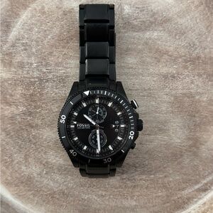 Fossil Black Chronograph Watch